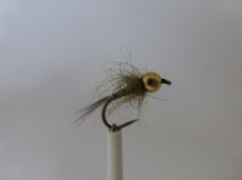 Size 12 Tungsten Quill Grayling Olive Barbless